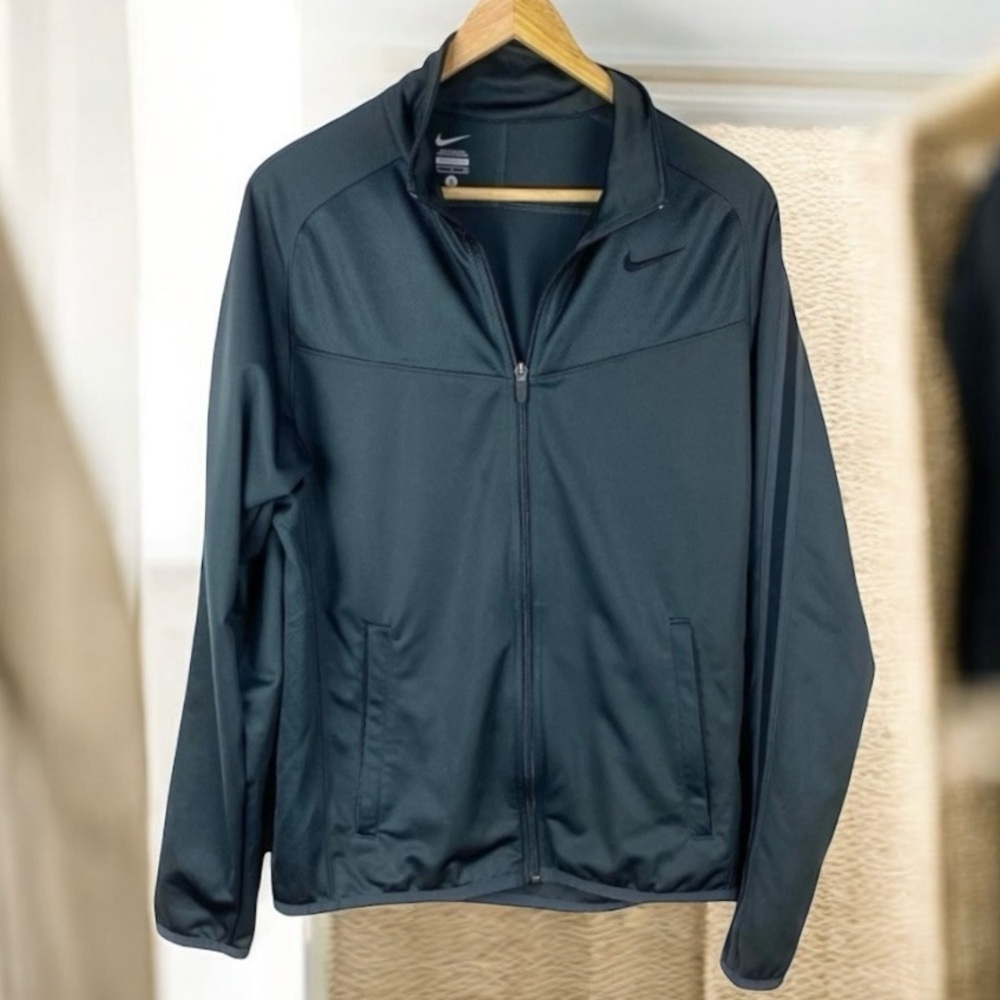 Nike Jacket Athletic Full Zip Charcoal Gray Sweatshirt Women’s Size S
